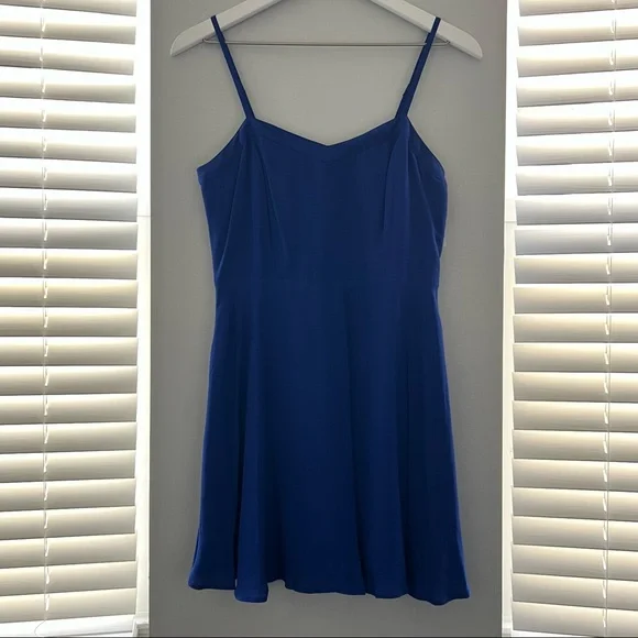 Royal Blue Cut Out Mini Dress - Picture 4 of 6